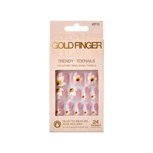 Gold Finger Trendy Toenails - Honey Daisy