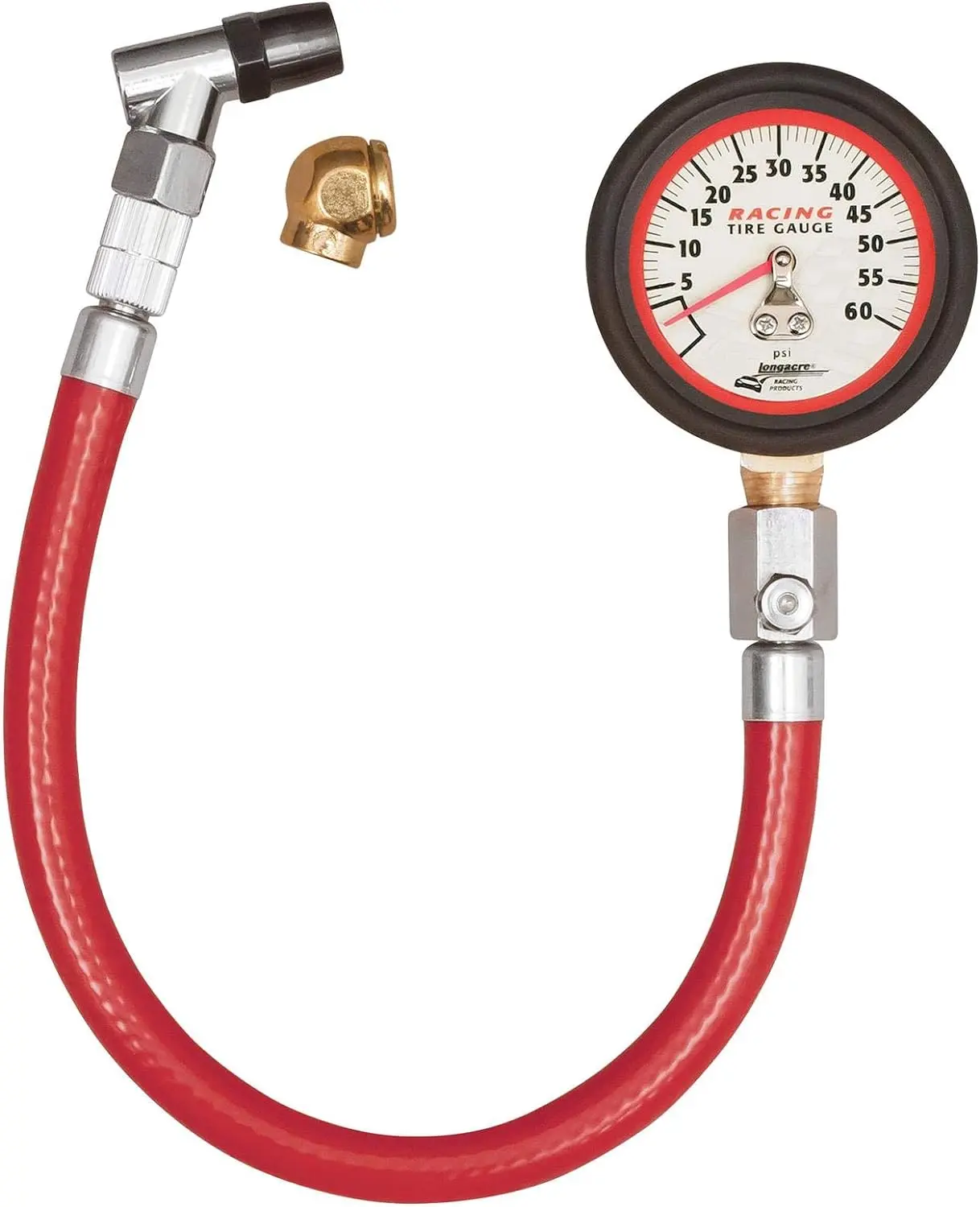 Longacre 50417 Analog Tire Pressure Gauge, 2 in, 0-60 PSI, Compact, 12 oz, Accurate Readings for Vehicle Pressure Check & Maintenance, 12 Ounces