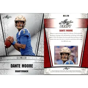 Dante Moore 10 count 2023 Leaf Draft Silver RC Rookie #RS29 UCLA OREGON DUCKS RC