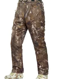 Camo Hunting Pants for Men Cold Weather, Insulated Hunting Pants with Warm Fleece Lining for Winter Deer Duck Hunts