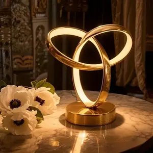 Modern LED Clover Table Lamp, Bedside Light, Three-Color Dimmable, Adjustable Lighting, USB Powered, Ideal for Bedroom, Dining Room, Living Room, Gift