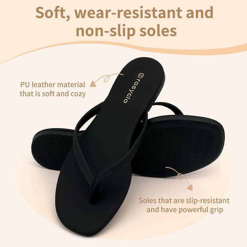 Lumubby Classic Women's PU Flat Flip-Flops Durable Slip-Resistant Slippers for Indoor Outdoor Beach Pool Use Square-Toe Design Mirror-Surface Finish Unisex Stylish Lightweight Lumubby Classic Women's PU Flat Flip-Flops Durable Slip-Resistant Slippers for Indoor Outdoor Beach Pool Use Square-Toe Design Mirror-Surface Finish Unisex Stylish Lightweight