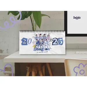 BTTS Calendar 2025 Desktop Calendar BTTS Kpop Calendar BangtannnBoys Desk Organizer Desk Decor BBTS Armmy Gift
