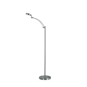 YYDS 54-Inch-Long Tinsley Silver Integrated LED Task Floor Lamp