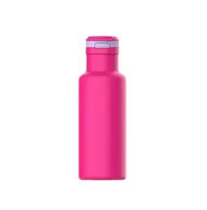 14 fl oz Stainless Steek Bottle Auto Chug Lid, Pink