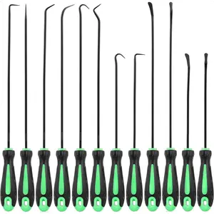 12-Piece Pick and Hook Tools Set, Pick Tool Set Car Auto Oil Seal/O-Ring Seal Gasket Pick Hooks Puller Remove, Long and Mini Pick Tool Set,By Traiisutor