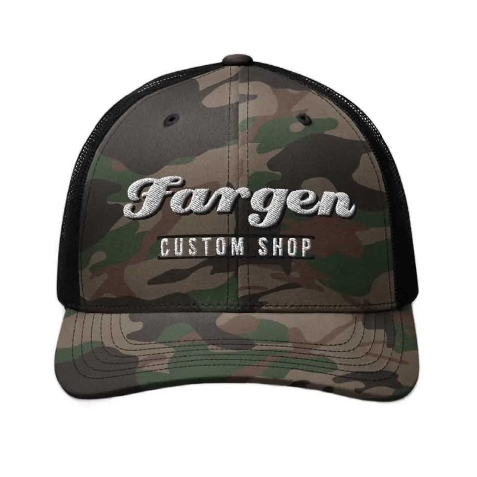 Fargen Custom Shop Camo Trucker Hat for Men