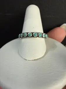 Dot Turquoise Stacker Ring
