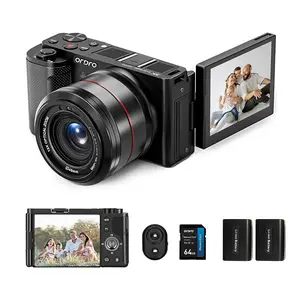 ORDRO G730 Digital Video Camera for Photography,Autofocus AF/MF Point and Shoot Vlogging Camera,12X Optical Zoom 3.2” 270°LCD Flip Screen