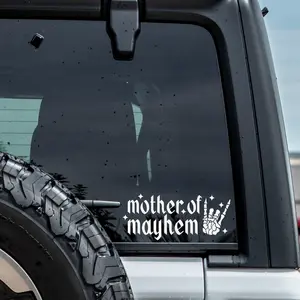 Mother Of Mayhem Car Decal, Trendy Car Decal For Women, Cute Car Accessories, Window Truck, Funny Sticker Decal, Mom Life 3