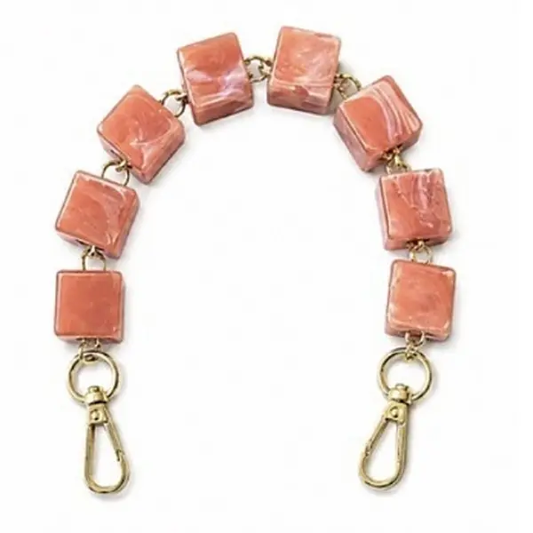 Pink Beaded Phone Chain – Wrist Strap Charm