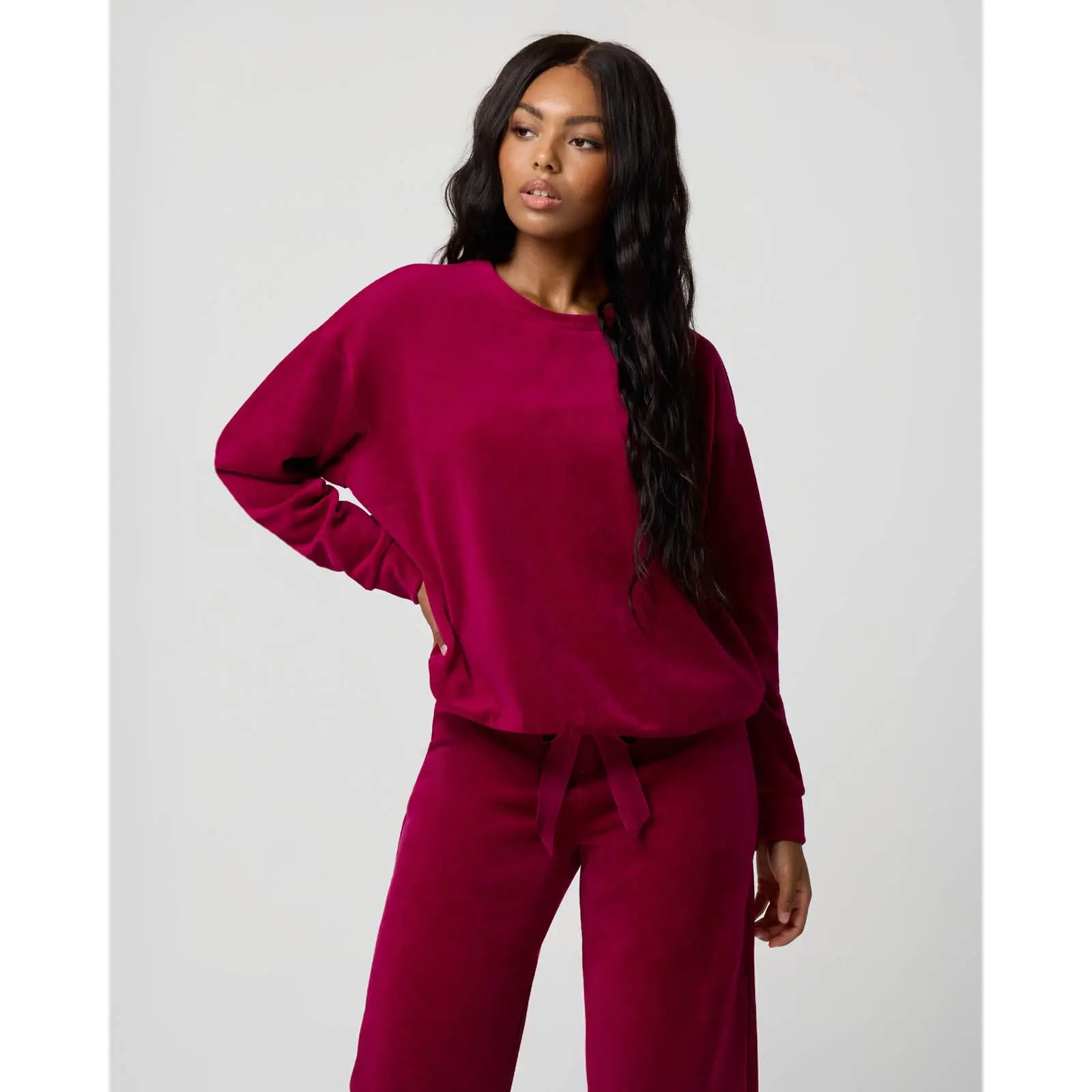 Velour Crewneck