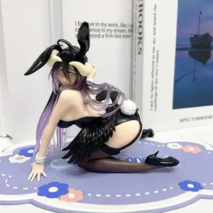 Overlord Albedo Bishoujo Anime Figure, Kneeling Pose Collectible Toy, PC Case Ornament for DIY Mosaic Making Supplies