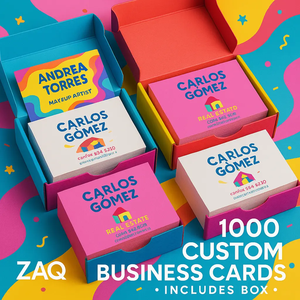 Business Cards - Comprehensive Design for Business Communication, Includes Address, Phone Number, and Logo Option