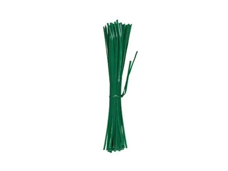 Midwest Air Technologies 260196 High-Quality 8 in. Plastic-Coated Plant Wire Ties - Durable, Strong, Flexible - Pack of 100 for Gardeners