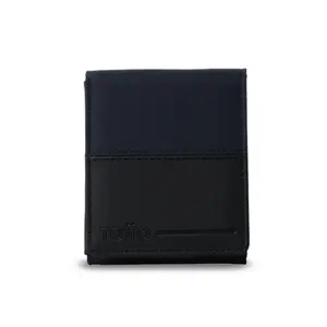 Billetera Totto para Hombre Nexus Azul – Con Protección RFID Blocker, Cierre en Velcro y Diseño Ultra Ligero
