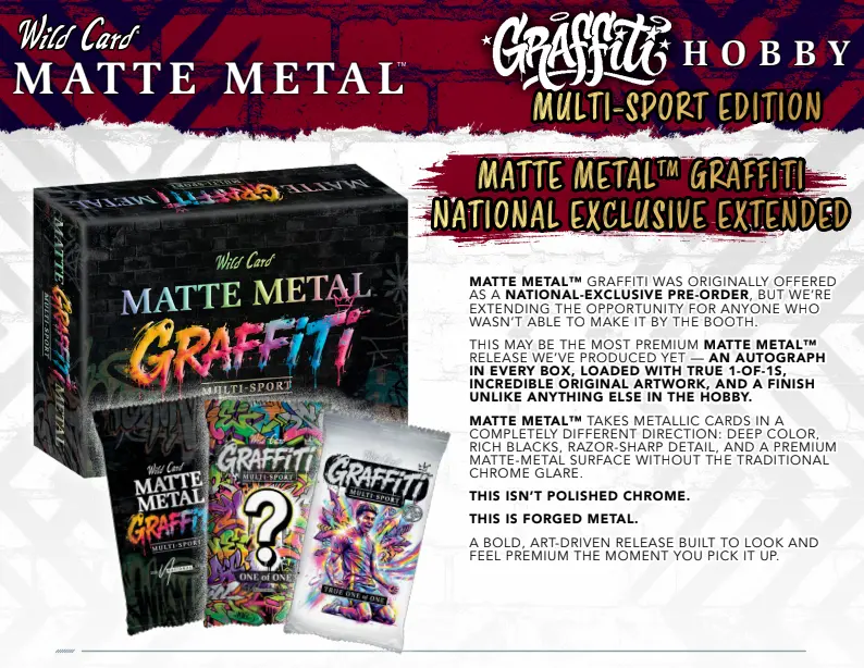 Matte Metal Graffiti Hobby Box Matte Metal Graffiti Hobby Box