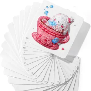 20 Sheets Magic Foam Texture Drawing Paper Refill Pack, 4x4 Inch Expandable Textured Cards, Suitable for 3D Painting, DIY Craft Materials