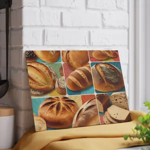 retro bread glass Cutting Board