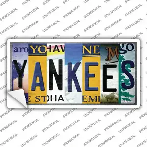 Yankees Strip Art Novelty Sticker Decal