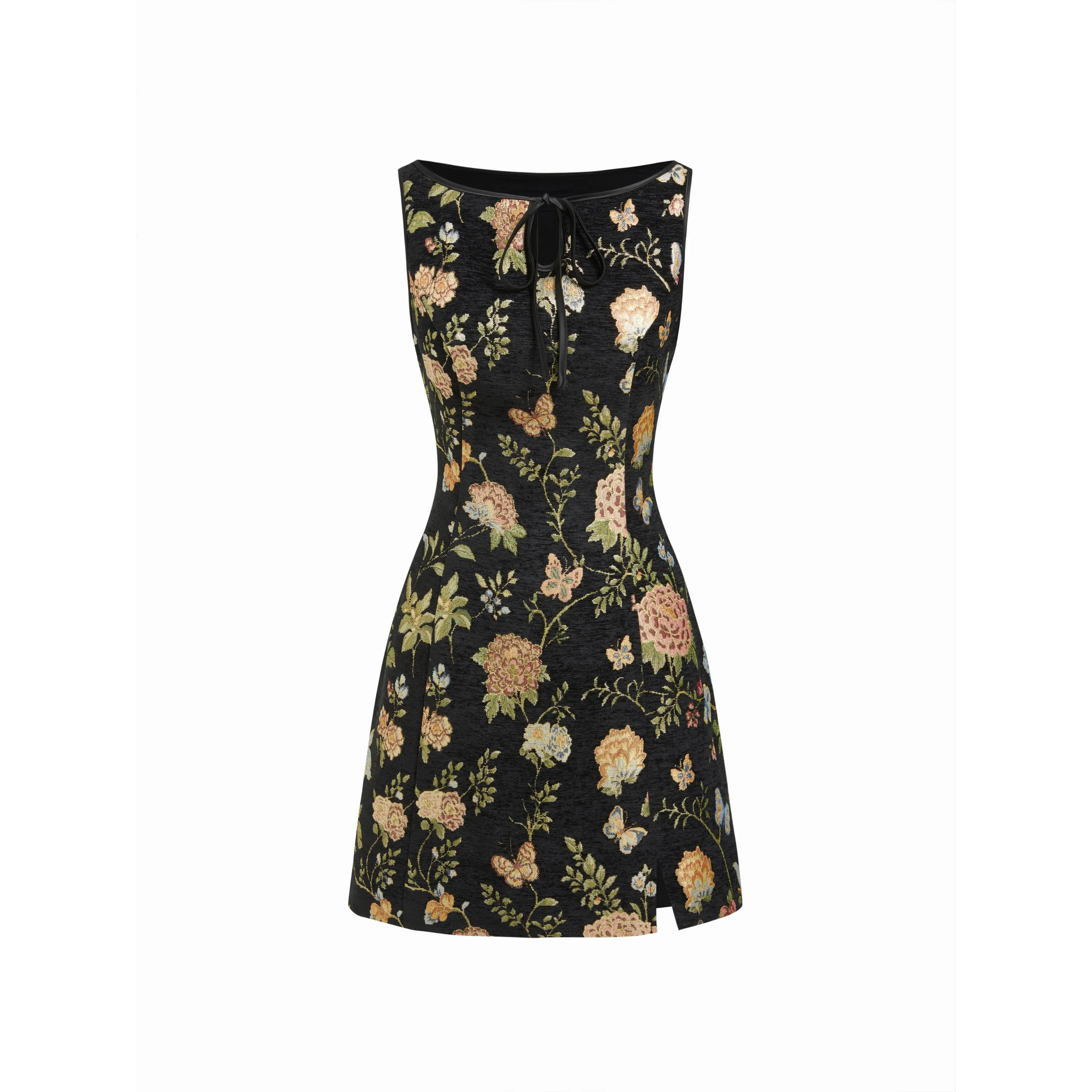 knee length dresses for ladies Jen Chinese Jacquard Mini Dress – SAU LEE
