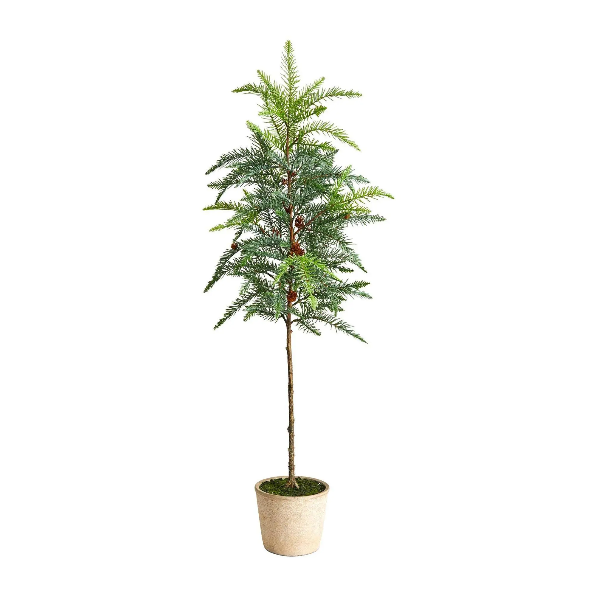 Nearly Natural 3.5-ft Winniepeg Pine Tree & Decorative Planter