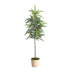 Nearly Natural 3.5-ft Winniepeg Pine Tree & Decorative Planter