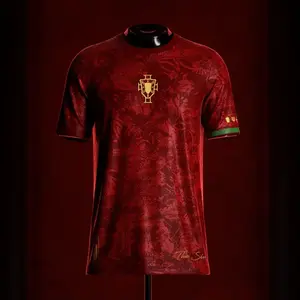 Premium Cr.#7 Red Color Portugal Heritage Soccer Jersey, Unisex Soccer Jersey For Couple Matching, Vintage Streetwear Soccer Jersey, Perfect Gifts, Sports Top, Gym Athletic Clothes