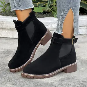 Women's Solid Color Waterproof Rain Boots 2025 New Style Fashionable Round Toe Non-slip Rain Lightweight Boots for Women & Girls Black Walking Shoes Casual Shoes High