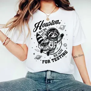 Testing Day Shirt Funny Testing T-Shirt for Teachers Raccoon Design Comfy Ultra-Soft Fabric Educator Appreciation Gift Unisex Top