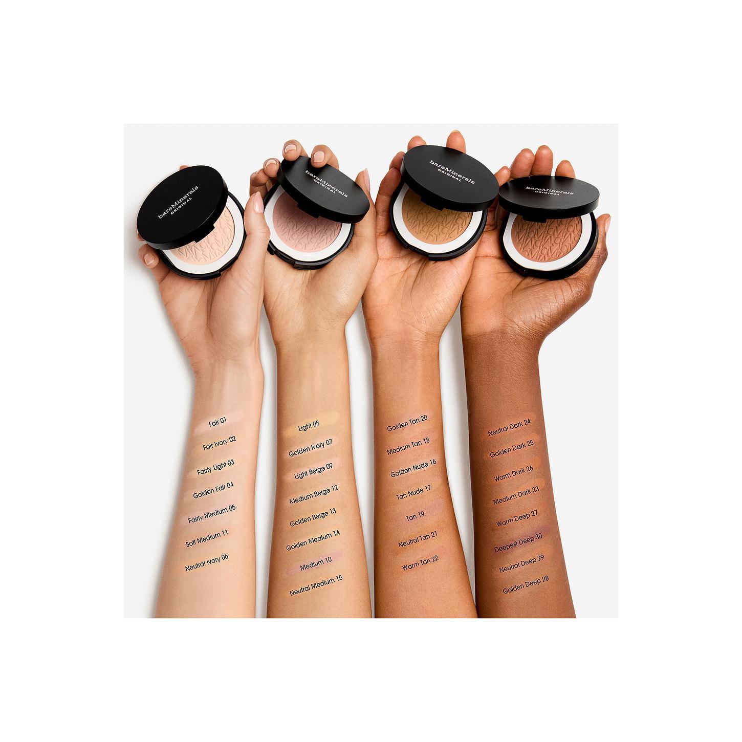 bareMinerals Original Pressed Powder Foundation Mineral SPF 15 in Fair 01 bareMinerals Original Pressed Powder Foundation Mineral SPF 15 in Fair 01