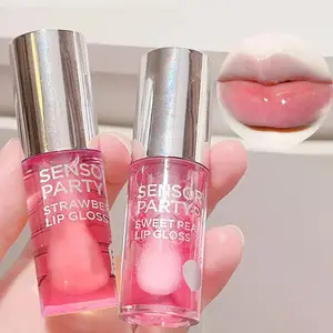 Moisturizing Lip Oil, 2 Counts/set Long Lasting Hydrating Lip Gloss, Glossy Lip Glaze, Portable Lip Plumper for Daily Makeup, Plumping Lip Oil for Girls & Women, Lip Plumper Gloss, Makeup Products Beauty Products