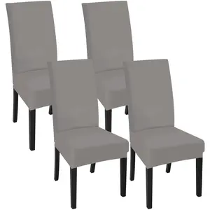4Pcs High Stretch Chair Covers Removable Washable Dining Room Chair Covers Protector Dustproof Kitchen Stretch Chair Cover for Kitchen Dining Room
