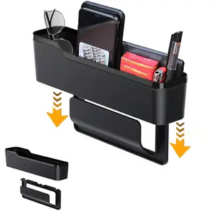 Car Seat Gap Filler Organizer,Base Removable Car Organizer and Storage Box,Seat gap filler for Car Organizer Front Seat
