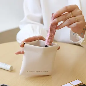 1PC Leather Shingle Storage Bag, Mini Bag, Ladies' Portable Wallet, Lipstick Makeup Bag, Women's Bag, Multi-functional Storage Bag, Handheld Cosmetic Pouch, Makeup Organizer Pouch, Cosmetics Bag