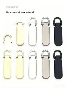 4-Piece Set Metal Material Down Jacket Detachable Zipper Head, Repair Bag Locks, Replace Multi-Functional Box Bag Zipper Pieces
