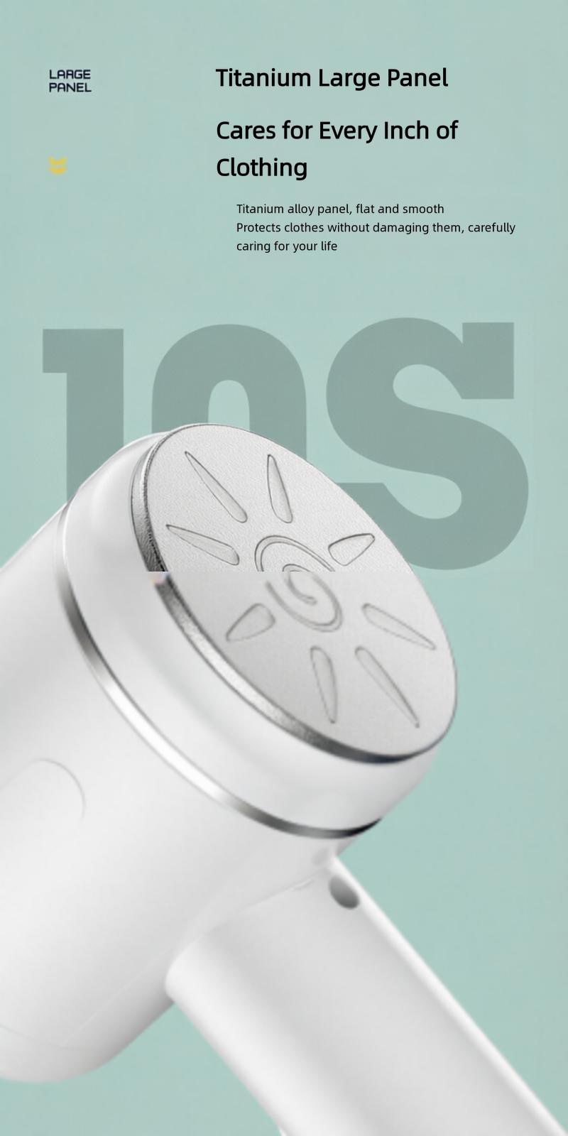 Portable iron dual-use dry and wet handheld garment steamer, home lint trimmer, hair removal steamer two-in-one