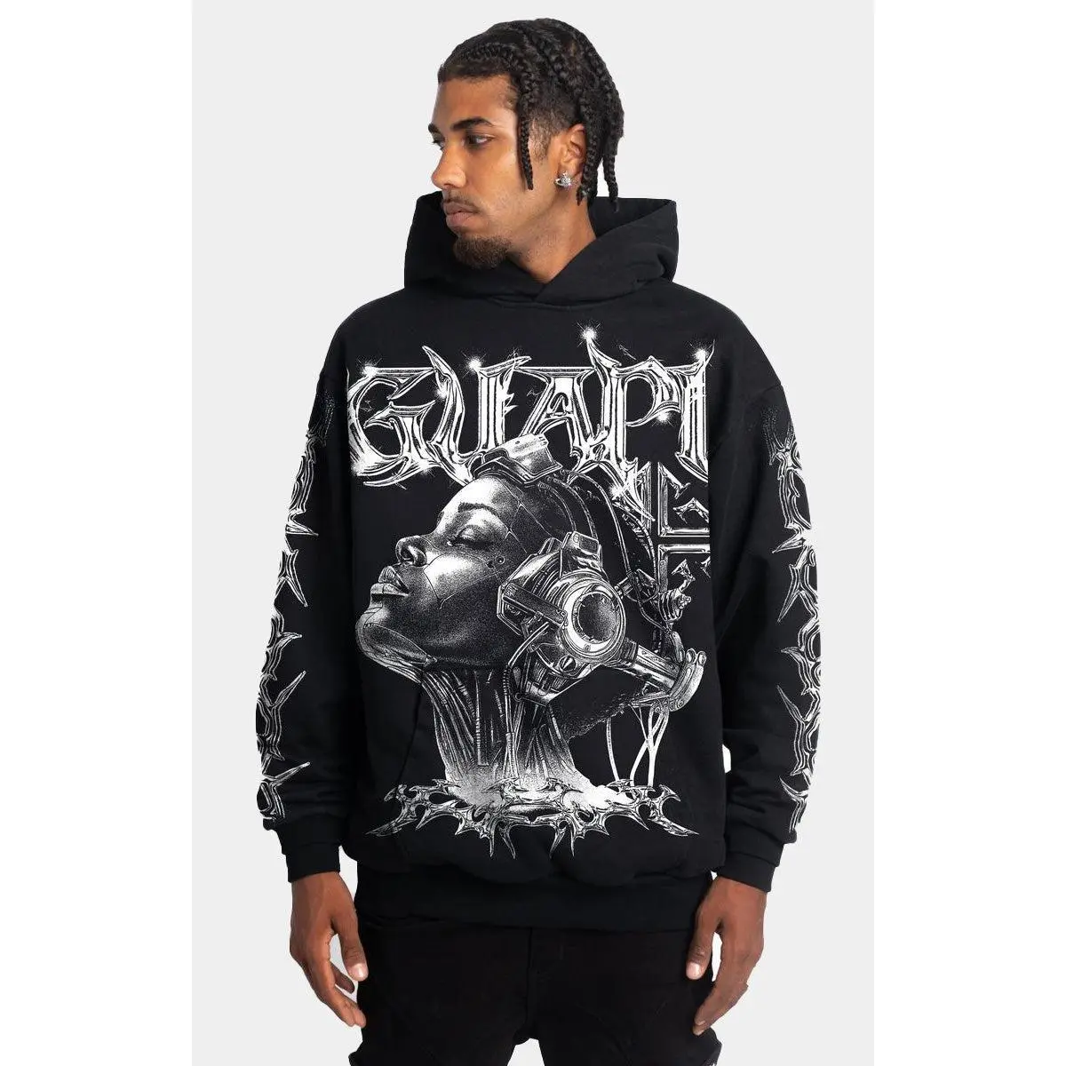 Guapi Obsidian Black Cyborg Hoodie