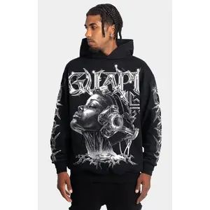 Guapi Obsidian Black Cyborg Hoodie