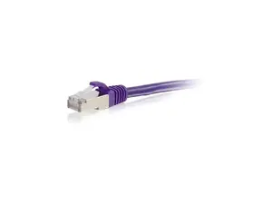 C2G 00903 Cat6 Cable - Snagless Shielded Ethernet Network Patch Cable, Purple (7 Feet, 2.13 Meters)