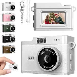 Mini Keychain Digital Camera, Pocket-Size Mini Compact Camera, Portable Vlogging Camera, 2MP 1080P Small Camera with 32GB Card, Video Recorder with Long Battery Life for Travel, Party and Vlog
