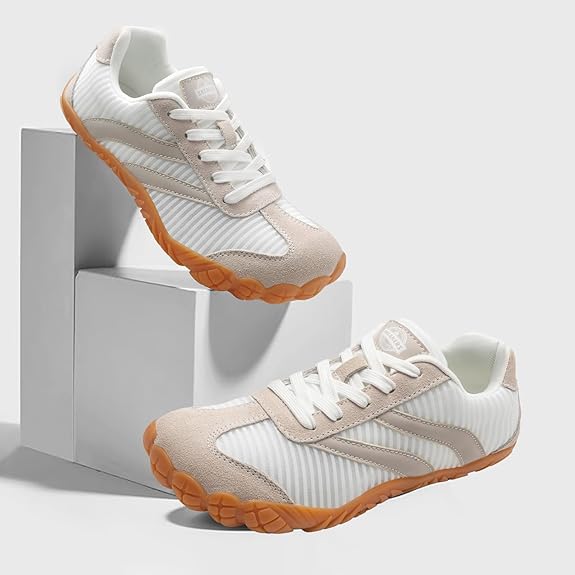 【2026 pro】Barefoot Shoes Women Casual Sneakers,Wide Toe Box Shoes Women Zero Drop Barefoot Shoe Men,Minimalist Trail Running Shoe,Non-Slip Lightweight Breathable Comfortable Fashion Walking Hiking Shoes Unisex