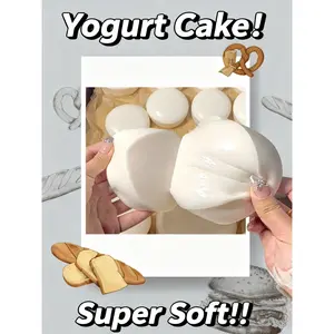 Super Soft Milk Yogurt Cake Squishy Toy | Ultra Wet Slow Rising Mochi Squeeze Toy, Kawaii Stress Relief Fidget for Kids & Adults