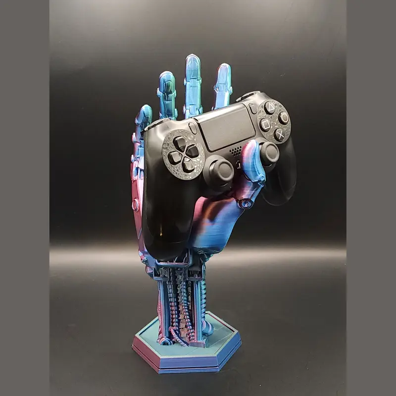 Robot Hand Controller Holder - Cyborg Desk Stand Accessories for PS5, Xbox, and Gaming Controllers, Console
