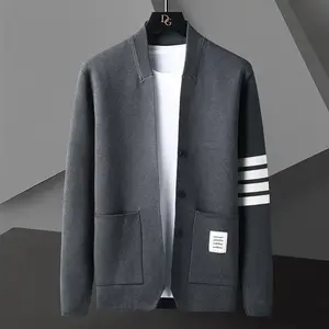 Autumn Winter New Long Sleeve Sweater Men's Knitwear Korean Style Youth Fashion Trendy Men's Cardigan