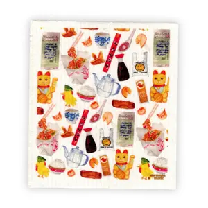 Chinese Takeout Restaurant Swedish Dishcloth