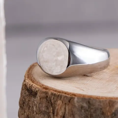 Simple Style Round Shaped Design Ring, Elegant Fashion Rings, Non Tarnish Jewelry, No Tarnishing, Fashion Accessories for Both Men & Women for Party, Daily Clothing Decor, Trendy All-match & Exquisite Jewelry for Birthday Gift, Stainless Steel Ring