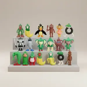 24-Piece Italian Brainrot Action Figures Set, Cartoon Character Statues for Halloween Christmas Easter Decorations, Ideal Game Room Collectibles, Anime Action Figure