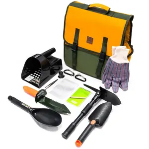 ASR Outdoor 19pc Metal Detector Accessories Kit with Unique Musette Style Tool Bag Outdoor Gear