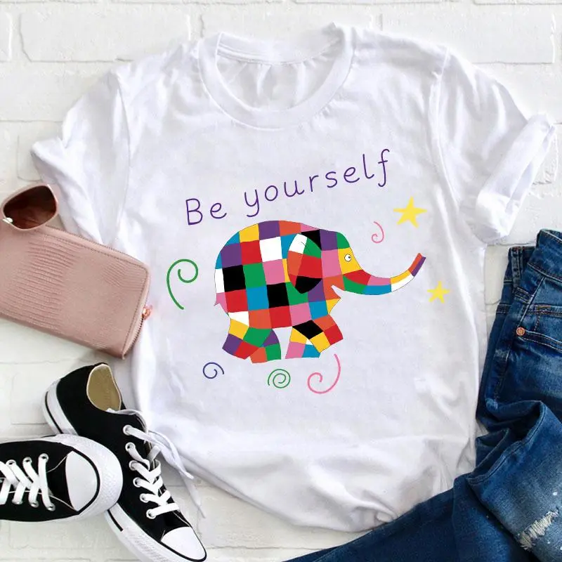 TEACHERS GRAM Women's Unisex Cotton Short-Sleeve Tops, Casual Daily Wear Be Yourself Teacher T-Shirt